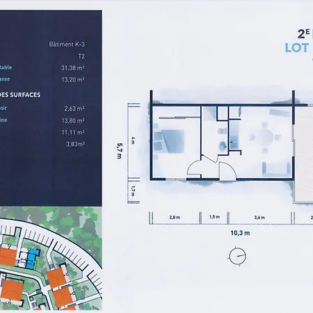 App. 2 P Design Zen Vue N182 Apartment *