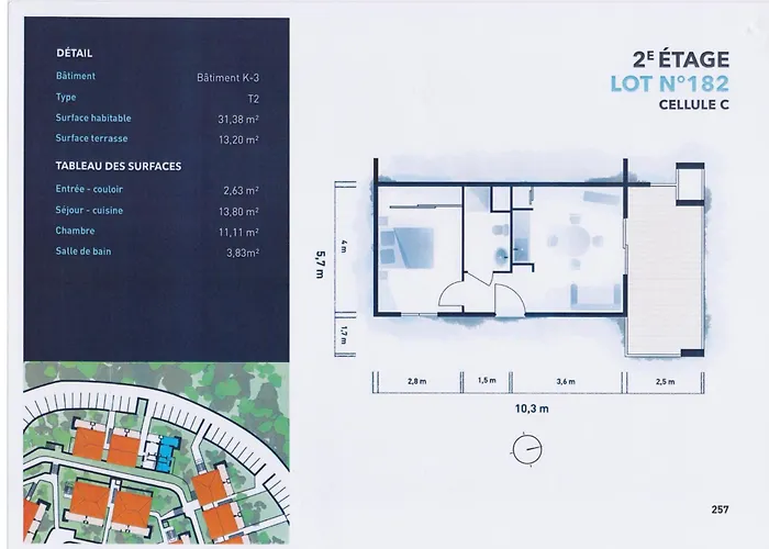 App. 2 P Design Zen Vue N182 Apartment *
