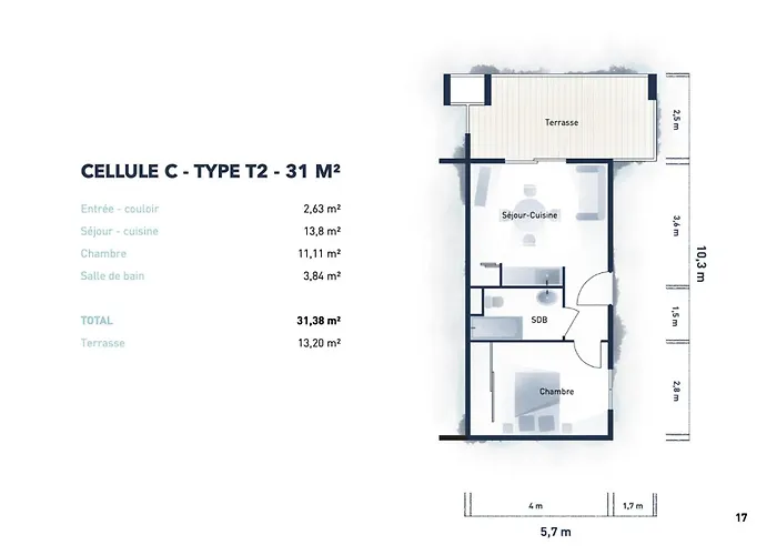 App. 2 P Design Zen Vue N182 Appartement *